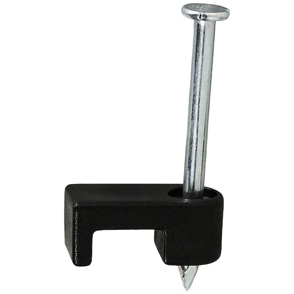 L.H. Dottie 1/4'' X 1/8'' UV Black Bell Telephone and Thermostat Wire Strap, 500PK